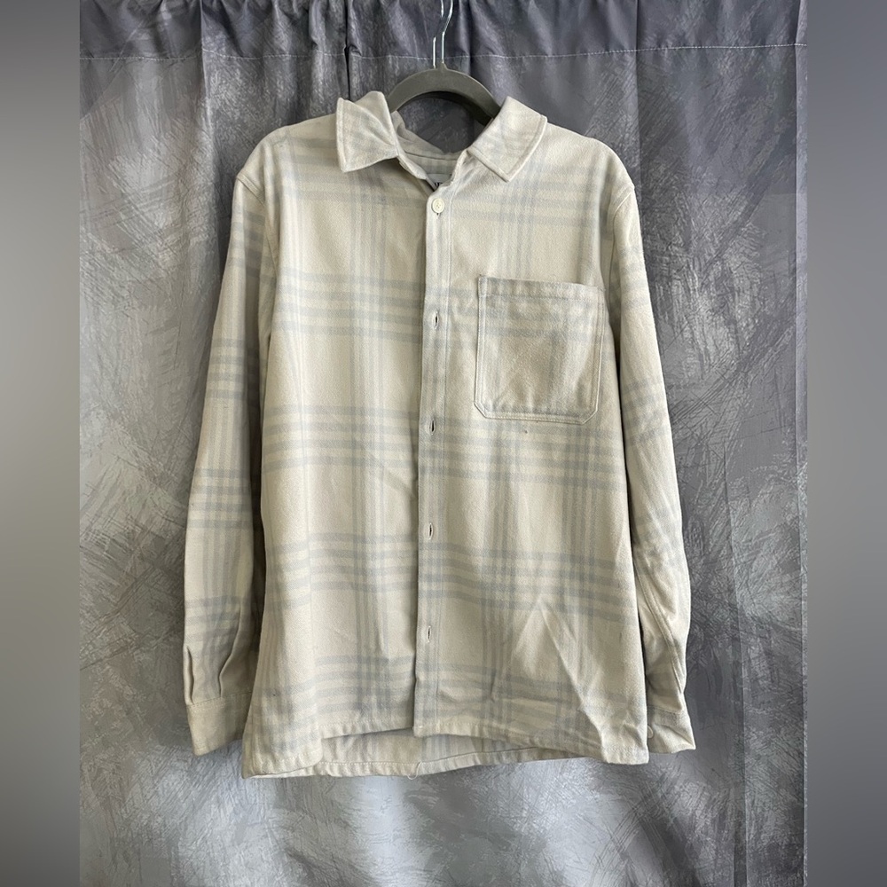 Zara Cream Checkered Top